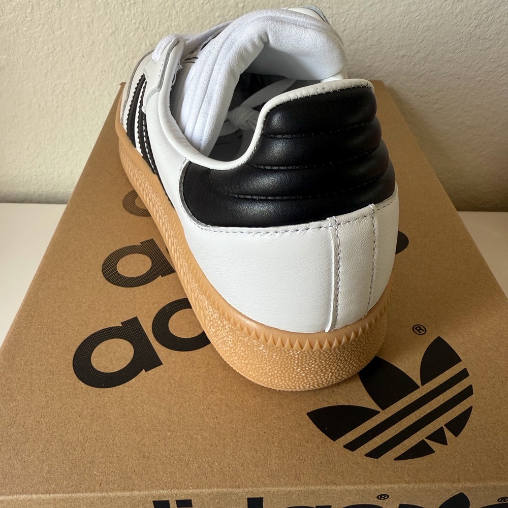 Adidas Samba XLG White Black men’s size 13 new - Picture 3 of 5